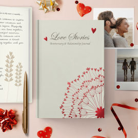 Love Stories hardback anniversary & relationship journal by FROM YOU TO ME