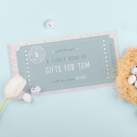 Personalised Book Of Easter Tickets by FROM YOU TO ME