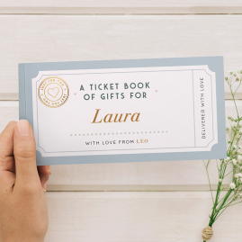 Personalised Book Of Giftable Tickets by FROM YOU TO ME
