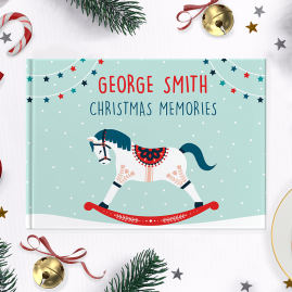 Personalised Rocking Horse Christmas Memory Journal by FROM YOU TO ME