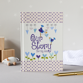 Our Story for my Son (0-18 years) journal memory book by from you to me