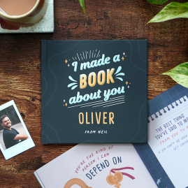 Personalised 'I Made A Book About You' Friendship Gift Book by FROM YOU TO ME