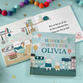 Personalised Hopes And Wishes For . . . Gift Book by FROM YOU TO ME