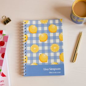 Personalized Combined Diary & Notebook - Stripe Design by FROM YOU TO ME