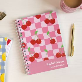 Personalized Combined Diary & Notebook - Stripe Design by FROM YOU TO ME