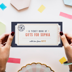 Personalised Book Of Giftable Tickets Cute by FROM YOU TO ME