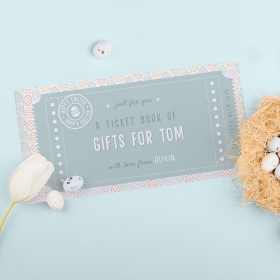 Personalised Book Of Easter Tickets by FROM YOU TO ME