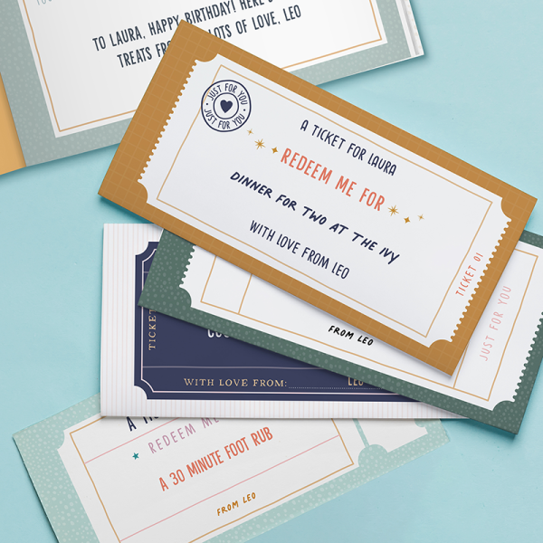 Personalized Book Of Cute Giftable Coupons