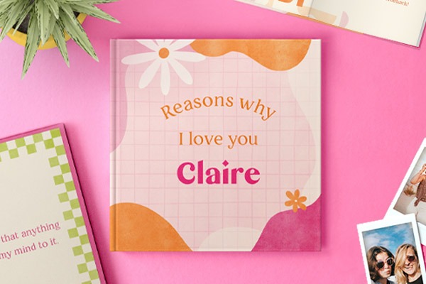 Personalised gifts reason why book for her.